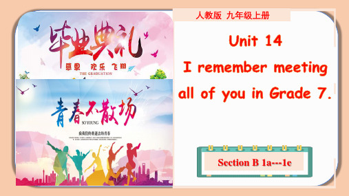 Unit14 Section B(1a-1e)九年级全册英语课件(人教版)