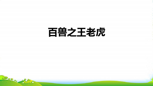 6-9岁一年级美术第17课-百兽之王老虎—美术课件