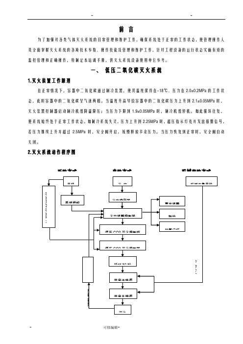 低压二氧化碳灭火系统培训手册高档配置