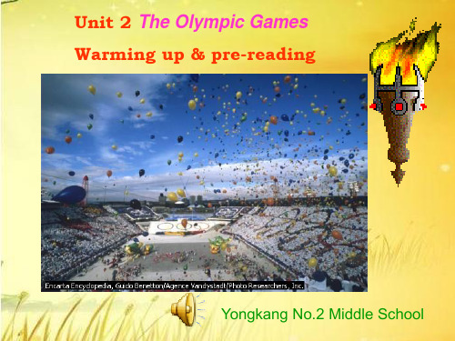 高中英语新人教版必修二unit 2  The Olympic Games ppt课件