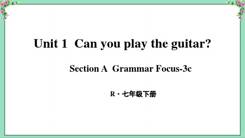 人教版英语七下Unit 1Section A(Grammar Focus-3c)新版课件