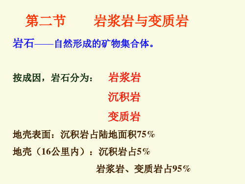 地质学基础-第三章2 岩浆岩与变质岩