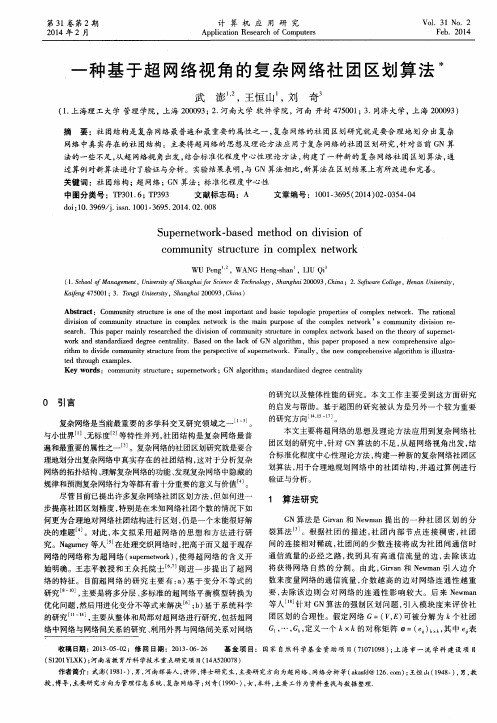 一种基于超网络视角的复杂网络社团区划算法