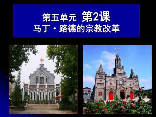 人教版选修1高二历史下第五单元马丁·路德的宗教改革课件