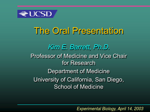 最新The-Oral-Presentation精品资料