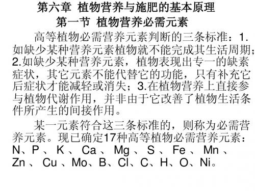 土壤肥科学通论--3第6 7 8章