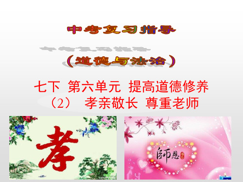 2019届中考“道法”复习:七下第6单元提高道德修养(2)课件(含答案)