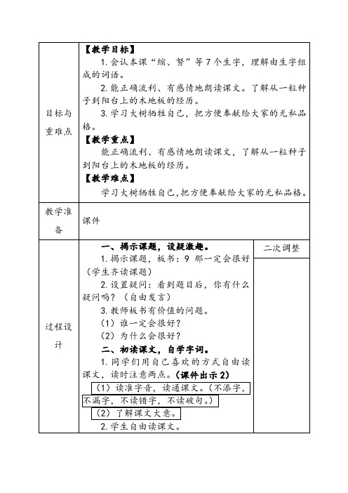 部编本 《那一定会很好》优质课公开课教案教学实录 (3)