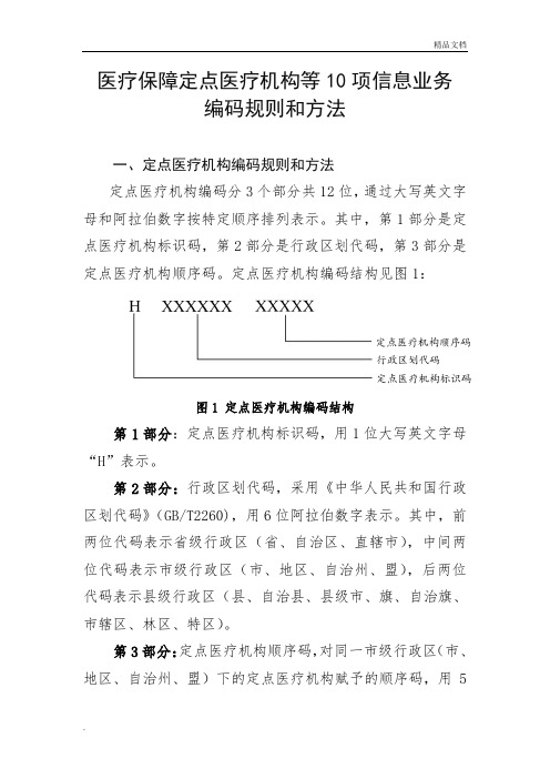 医保定点医疗机构等10项信息业务编码规则