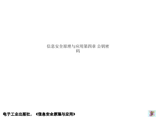 信息安全原理与应用第四章 公钥密码