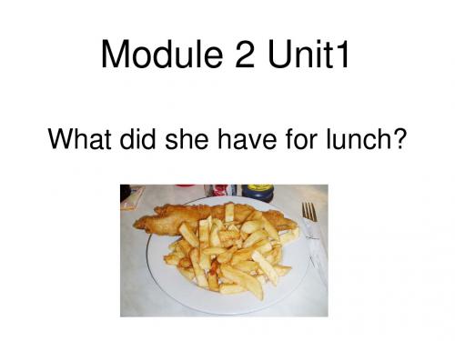 五年级英语下册Module2Unit1《Whatdidshehaveforlunch