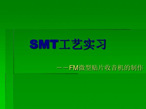 SMT工艺实习讲义(ppt 36页)