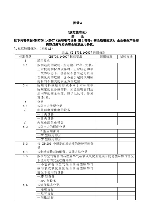 医用电气设备安全通用要求试验