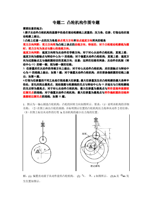 专题二凸轮机构作图讲解