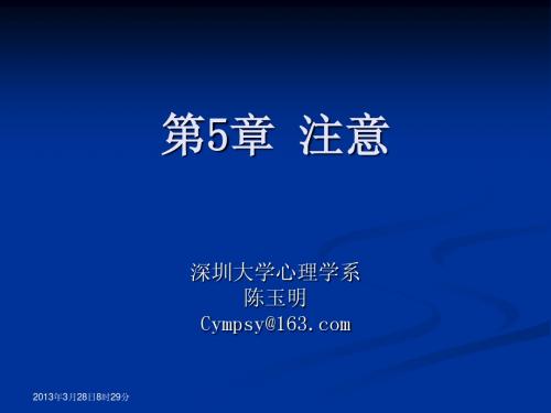 教师资格证考试心理学PPT 注意