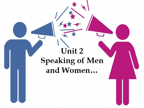 新视野大学英语预备级Unit 2 speaking of men and women