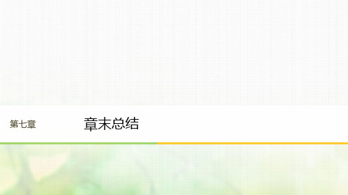 江苏专版2018版高中物理第七章分子动理论章末总结课件新人教版选修3_3