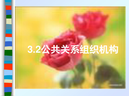 3.3公共关系组织机构 课件-《公共关系原理与实务》同步教学(人民邮电版)