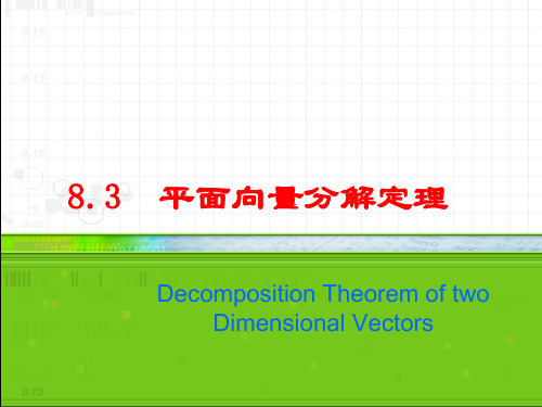 沪教版(上海)数学高二上册-8.3-平面向量的分解定理-课件-品质课件PPT