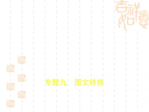 2019届高考语文一轮复习(浙江B版):专题9 图文转换 课件(共87页)