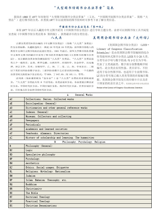 大学常用图书分类法集锦