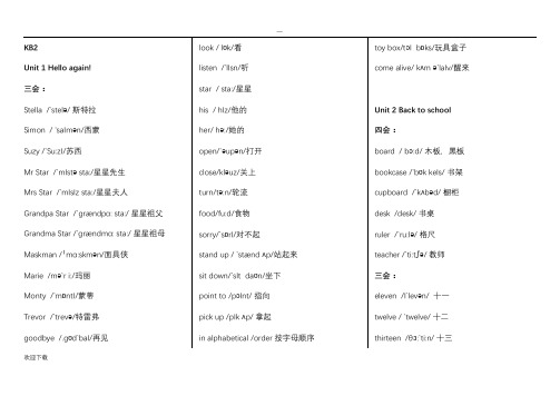 剑桥少儿英语KB2