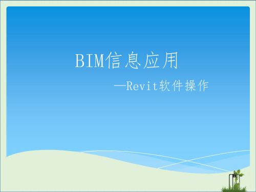 Revit软件操作