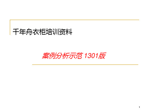 整体衣柜培训资料13PPT课件