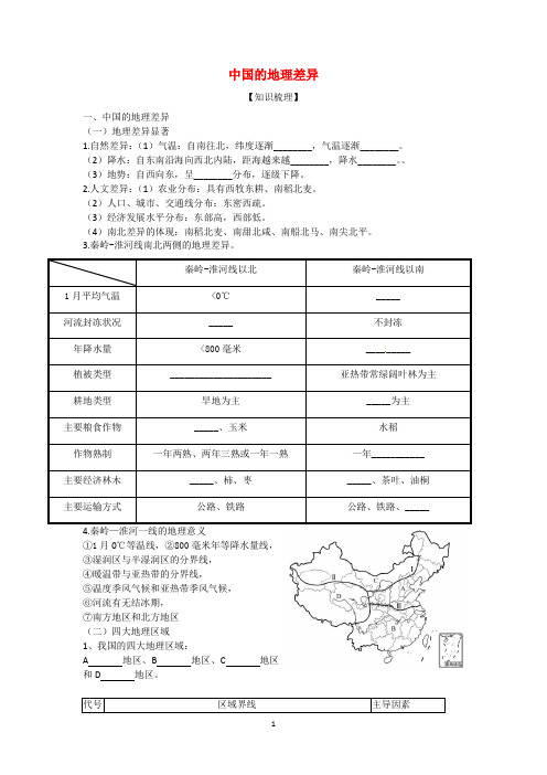 中国的地理差异