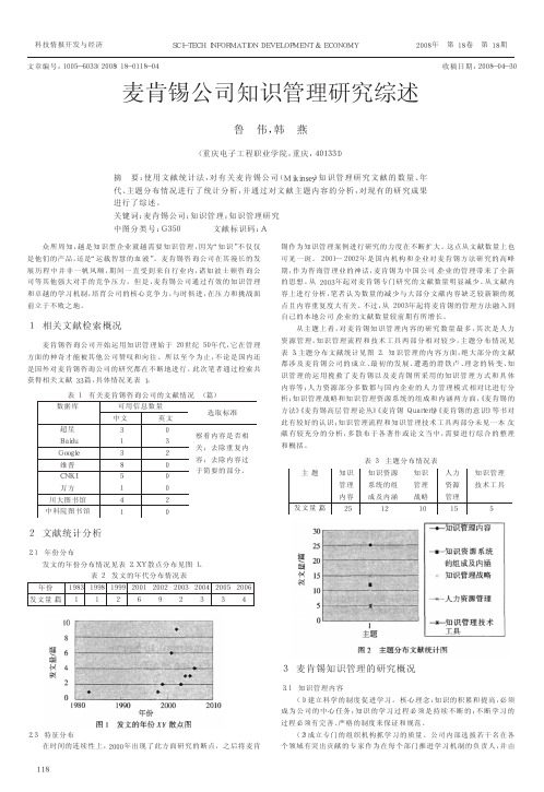 麦肯锡公司知识管理研究综述