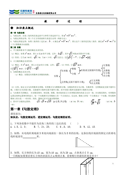 实数勾股定理