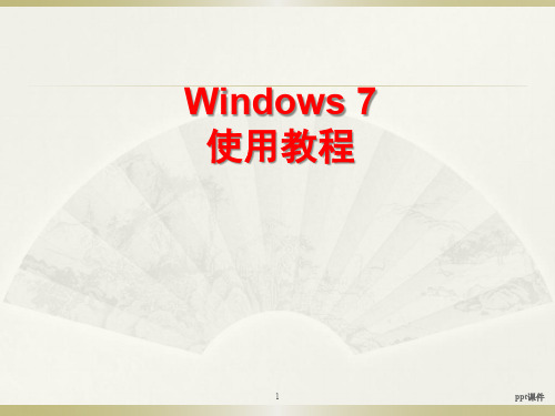 Windows7  ppt课件