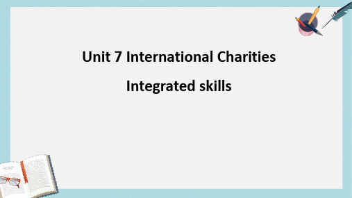 2019-2020年八年级英语下册 Unit 7 International Charities integrated课件 牛津版