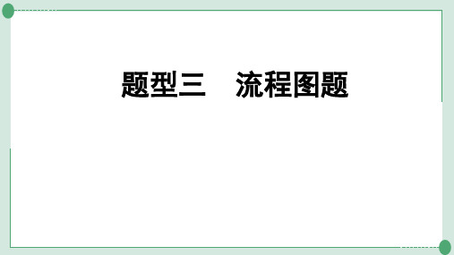 中考九年级化学专题突破题型三  流程图题