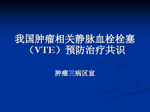 肿瘤相关VTEppt课件