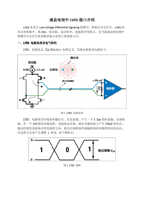 液晶电视中LVDS接口介绍