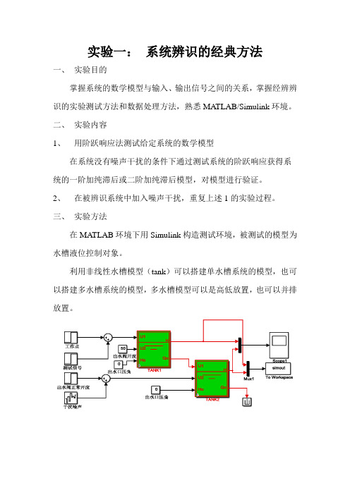 系统辨识实验报告