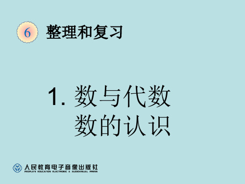 人教版数学六年级下册 12册最新总复习一数与代数-数的认识1