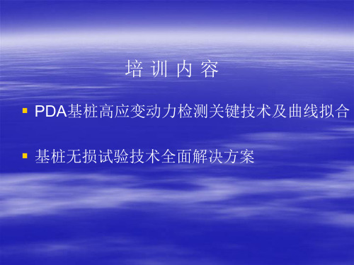 PDA高应变讲义精品资料