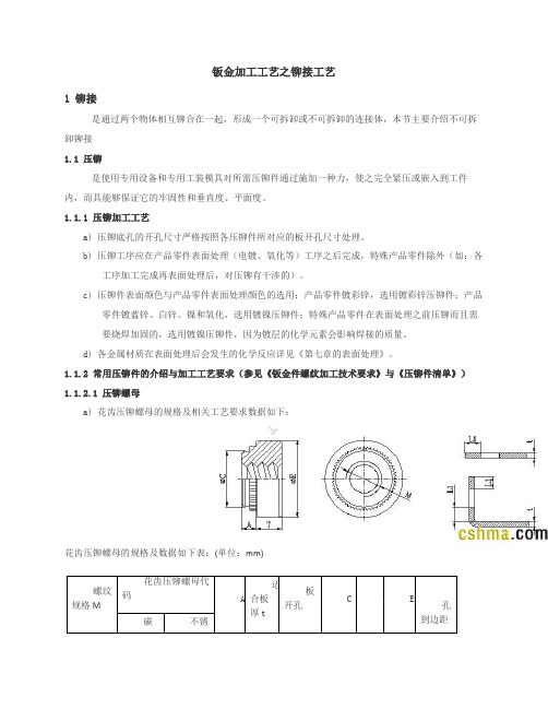 2019钣金加工工艺之铆接工艺