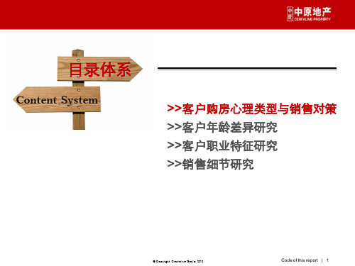 客户类型与购房心理 房地产 