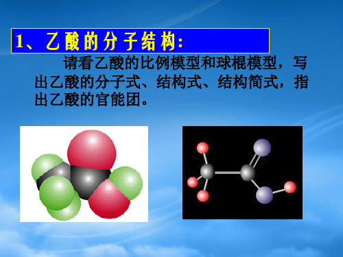 高中化学3.2.2乙酸课件新人教必修2.ppt