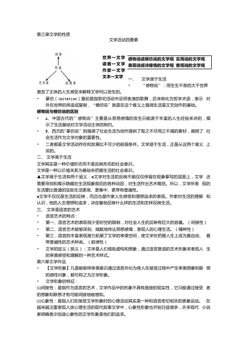 文学概论期末复习总结资料.docx