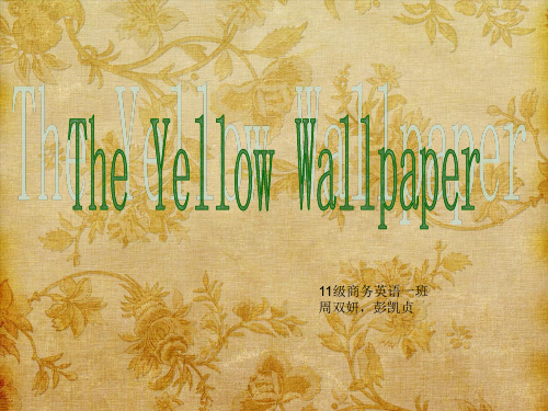 the yellow wallpaper