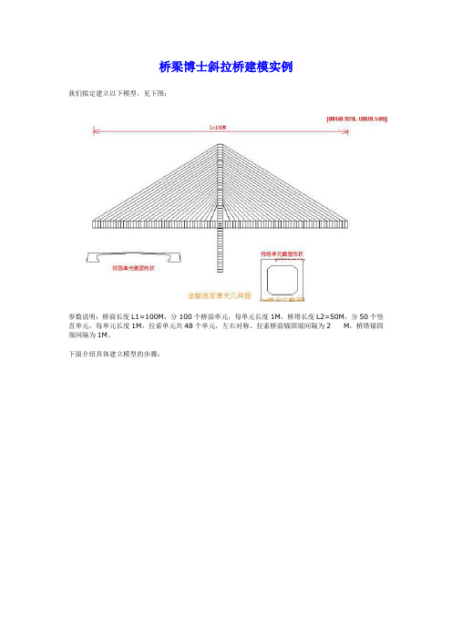 桥梁博士斜拉桥建模实例