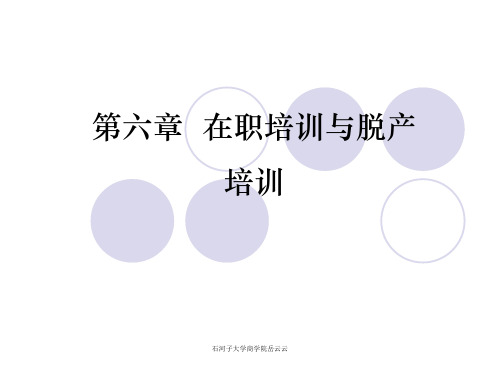 在职培训与脱产培训(PPT 80页)