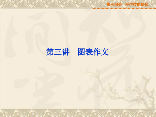 2015届高三英语一轮写作技能培优第2阶段 第3讲 图表作文