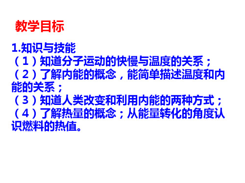 (完整)教科版物理九级上册《内能和热量》ppt课件精品PPT资料精品PPT资料