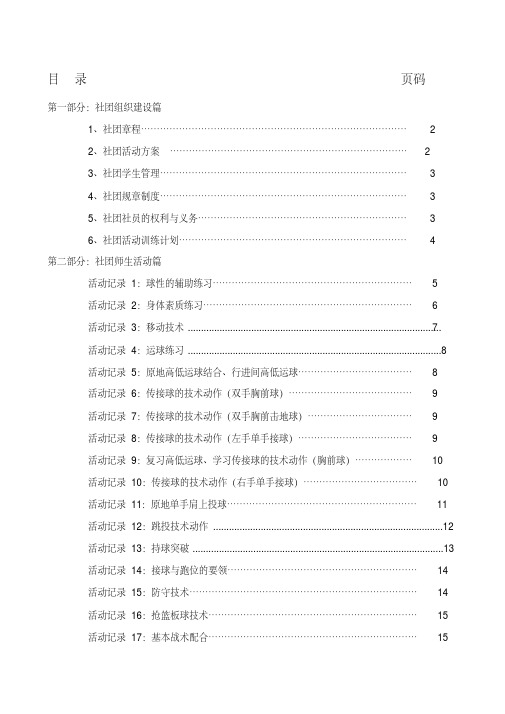 昆阳镇中学风火篮球社团申报材料