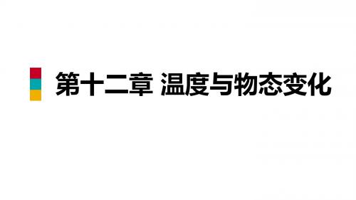 九年级物理全册第十二章第四节升华与凝华课件(新版)沪